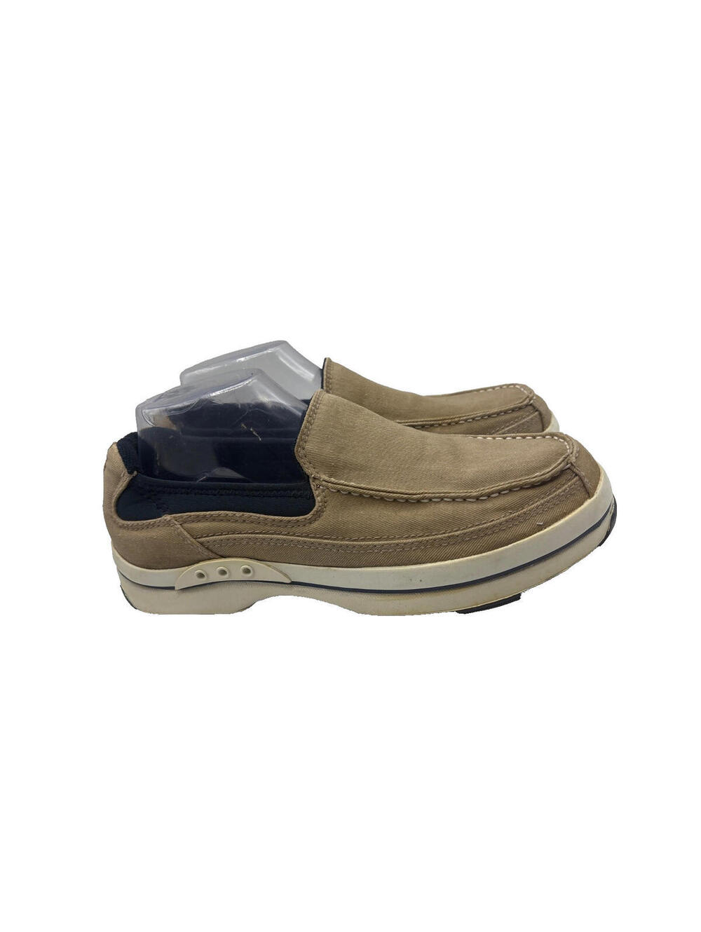 Sebago  Docksides Loafers Boat Shoes Size 8 Mens Beige Slip-On